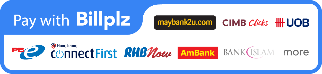 ← Pilihan 2: Bayar Secara Online Transfer FPX (Barang sampai 1-3 hari)